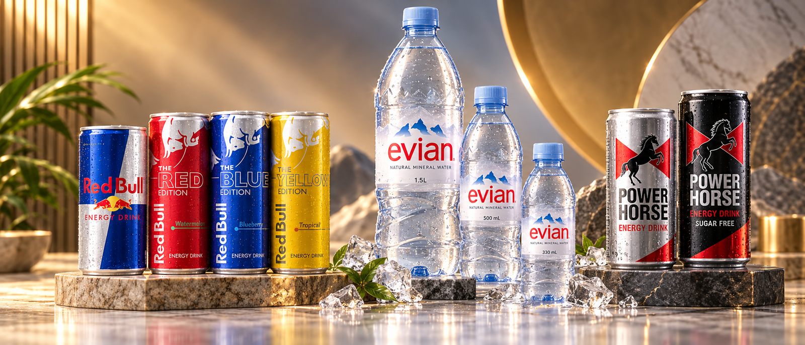 Nakhla Beverages category showcase